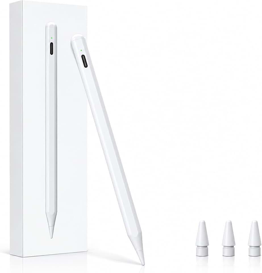 ANYQOO Stift für iPad, Palm Rejection, Neigung, USB-C Schnellladung