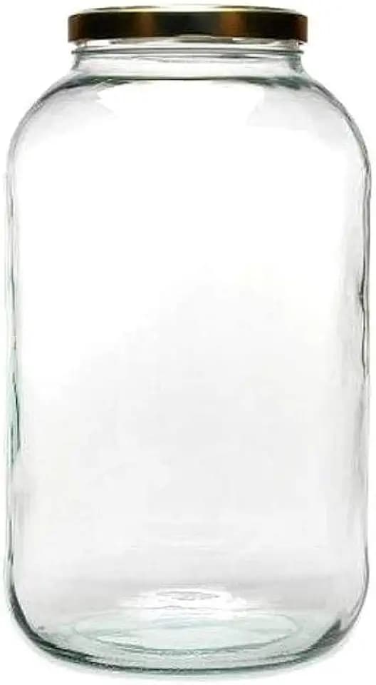 mikken Viva-Haushaltswaren XXL Einmachglas 4250ml mit Schraubverschluss, Vorratsglas Glasdose inkl. Beschriftungsetikett