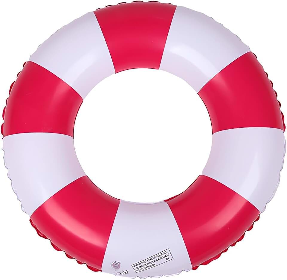 Schwimmreifen Schwimmring Erwachsene Retro-Stil Aufblasbare Schwimmreifen Lustiges Pool Float Spielzeug Schwimm Schwimmbecken Float