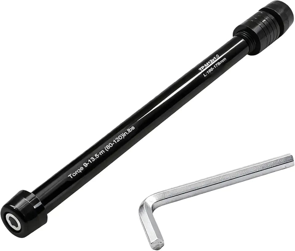 12mm Trainers Thru Axles Adapter M12 x 1.0/1.5/1.75 Fit for Blackburn、Bkool、Cyclops、Elite、Kinetic、TacX、Wahoo and More Rear Wheel Attachment-Universal Bike Trainer Thru Axles Adapter.