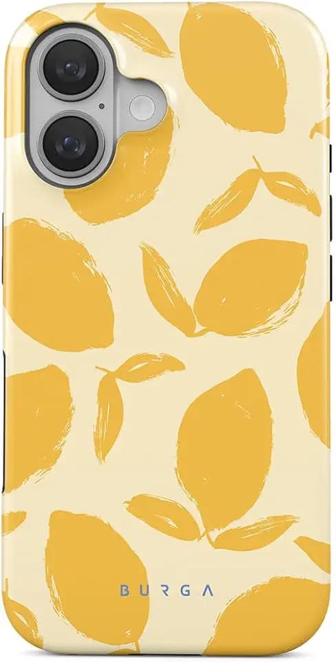 BURGA Unisex Phone Case for iPhone 16 Plus – Dual-Layer Hybrid Design with Shock-Absorbing Silicone & Durable Exterior, Scratch-Resistant Finish and Raised Bezel Edge for Screen Protection & Daily Use