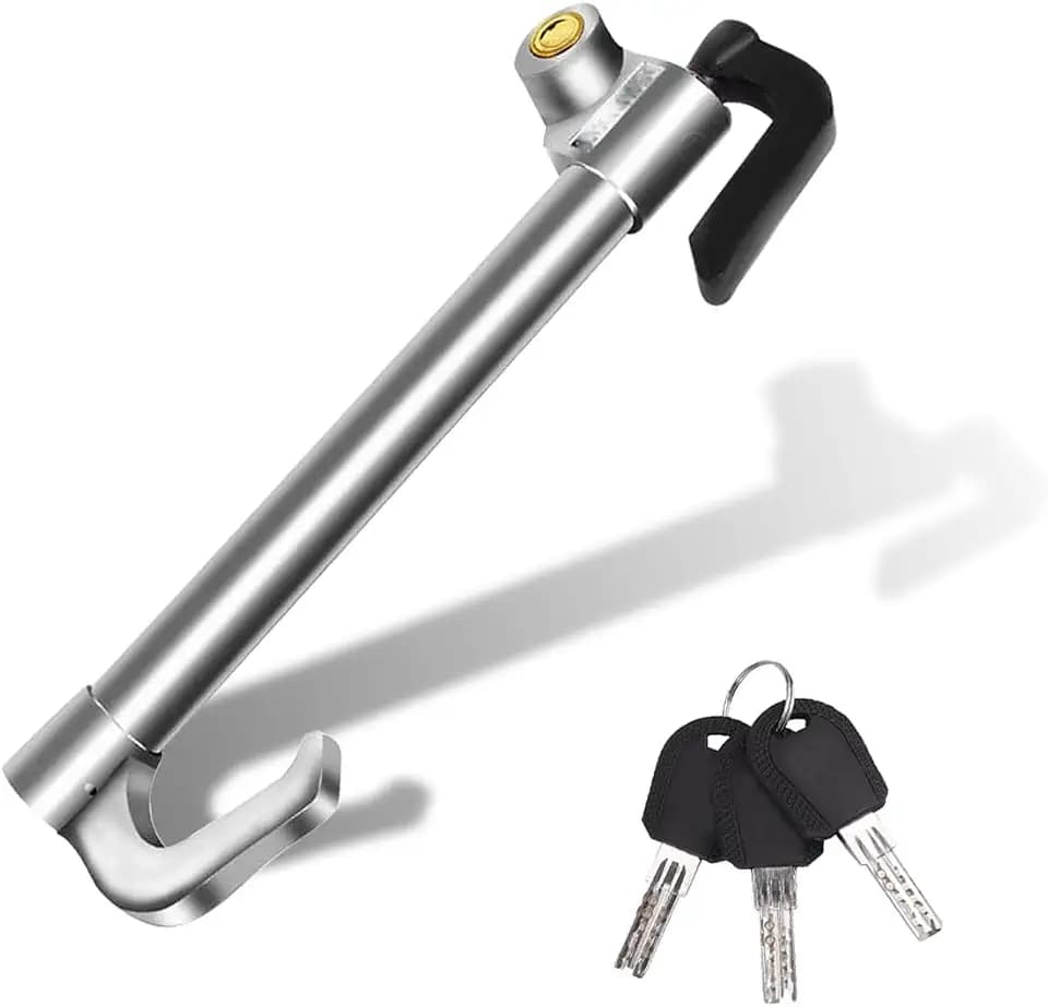 Universal Steering Wheel Lock, Anti-Theft Car Device with 3 Keys