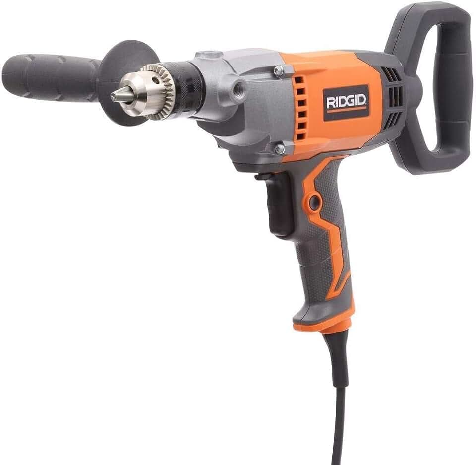 Ridgid 1/2 in. Spade Handle Mud Mixer - R7122 - (Bulk Packaged) (Renewed)