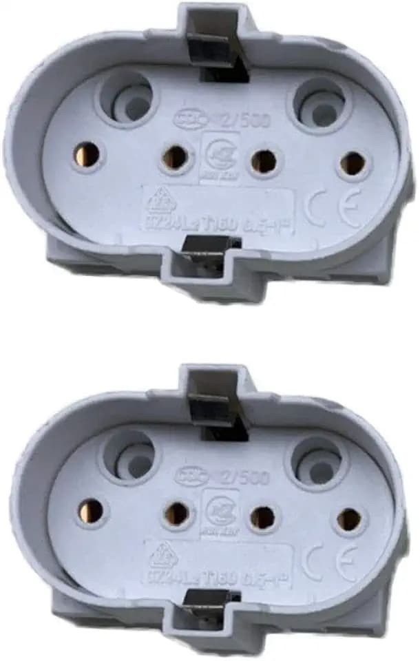 EZ-FIT 2PCS 2G11 4-Pin CFL/LED Socket Base Holder - CE RoHS
