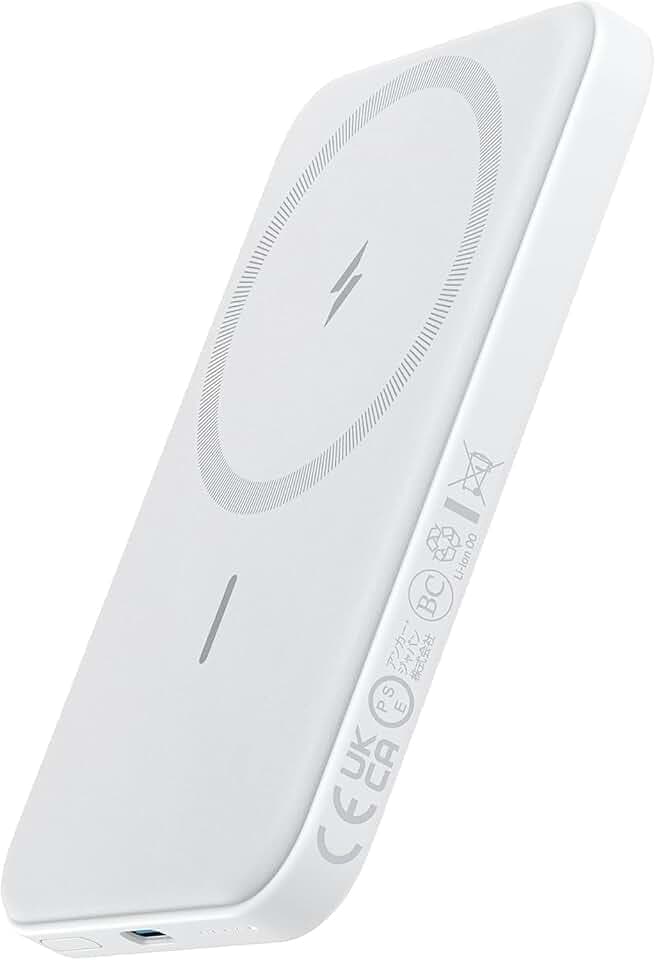 Anker 621 MagGo Power Bank, 5,000mAh Magnetic Portable Charger