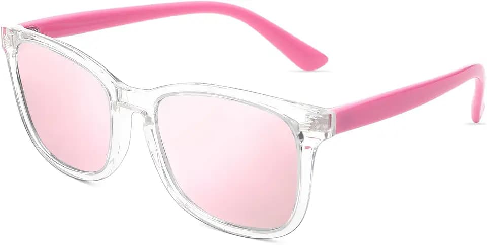COASION Polarized Kids Sunglasses UV 400 Protection for Girls Boys Classic Retro Style Toddler Shades Age 3-12