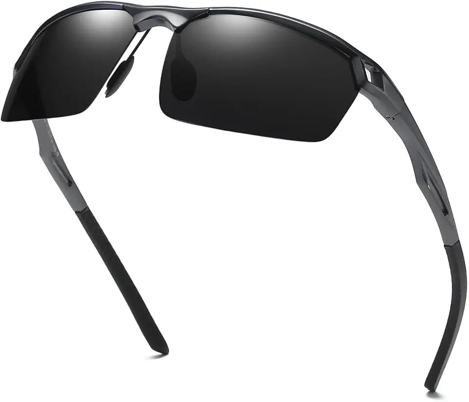 DUCO Retro Polarisierte Sonnenbrille für Herren Metall Fahrerbrille 8550