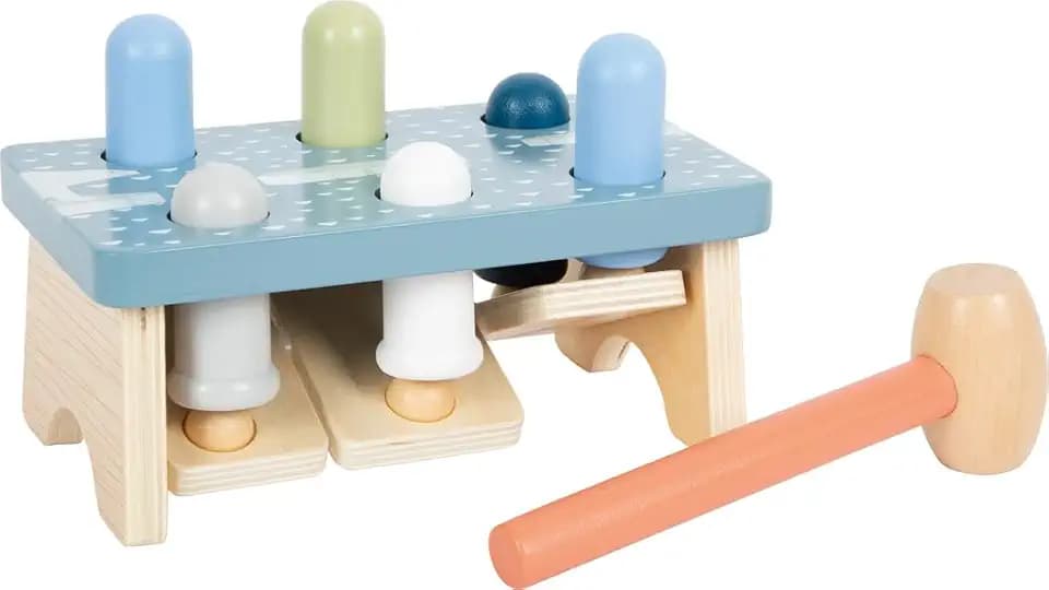 small Foot Klopfspiel „Arctic“ aus FSC® 100%-zertifiziertem Holz, Klopfbank für Kinder, Motorikspiel ab 1 Jahr, 12448