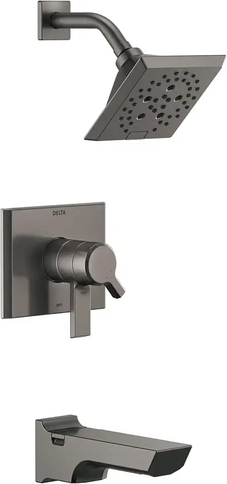 Delta Faucet T17499-KS-PR Pivotal Tub/Shower, Lumicoat Black Stainless