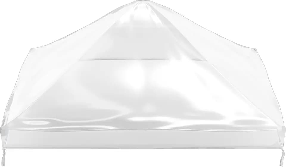 GRAFT Pavillon Abdeckung 3x3m | Schutzhaube für Gartenpavillon | Pavillondach Regenschutz | Gazebo Ersatzbezug | Wasserdicht Transparent | Wasserfeste Pavillon Abdeckplane | Wetterschutz Gartenzelt