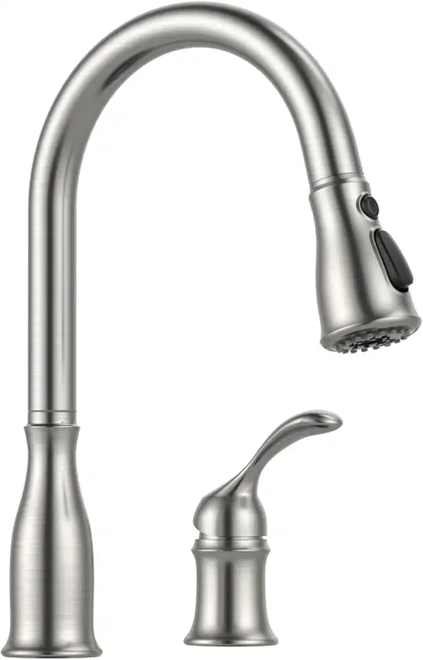 APPASO 2 Hole Kitchen Faucet with Separate Handle & Pull Down Sprayer