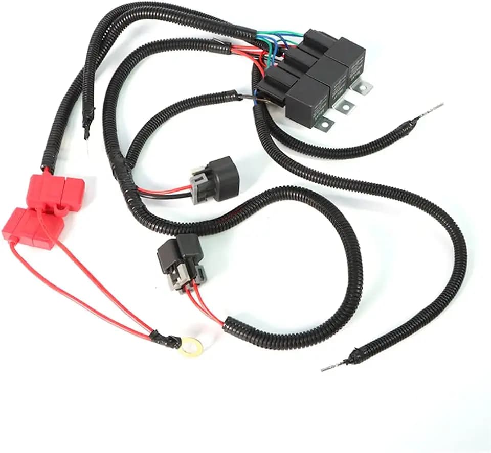 Dual Electric Fan Upgrade Wiring Harness Compatible with 1999–2006 ECU Control 7L5533A226T