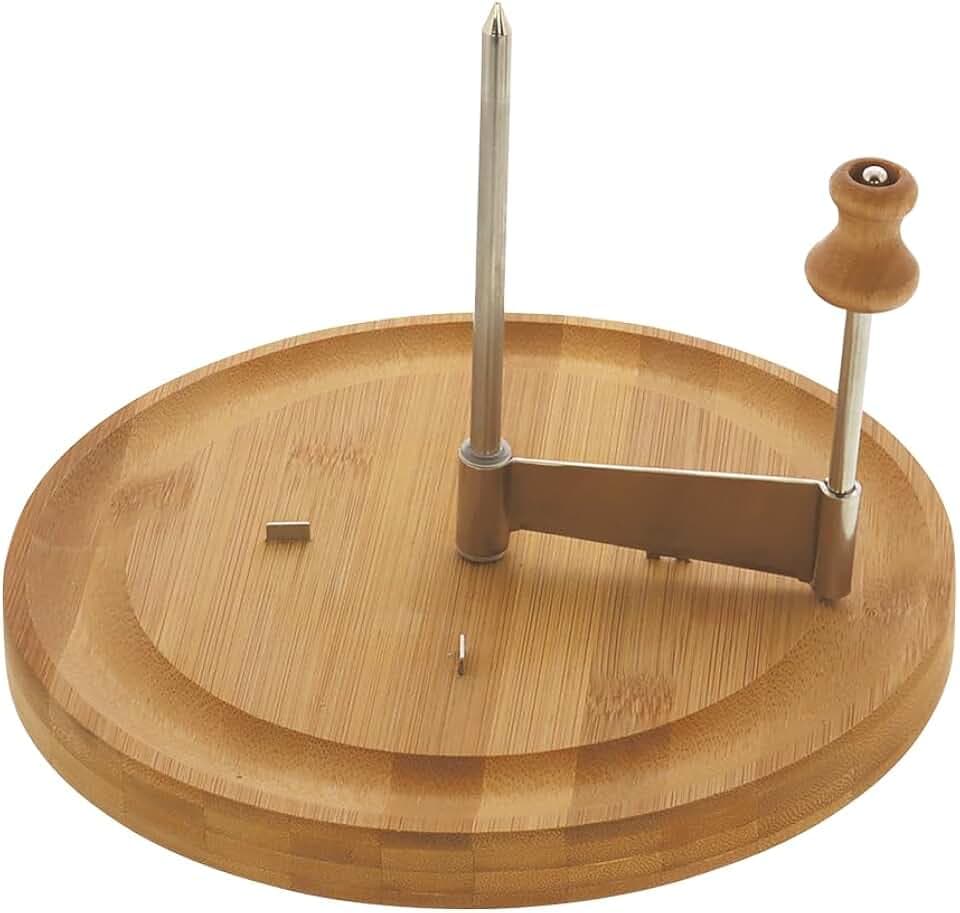 Kesper | Käsehobel, Material: FSC®-zertifizierter Bambus, Maße: Ø 22 cm, Gesamthöhe: 16 cm, Farbe: Natur | 58620