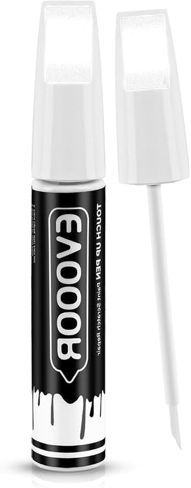 25D/26G Snowflake White Pearl Tricoat Touch Up Paint Compatible with Mazda Exact Match 2 in 1 Touch up Paint for Chips and Nicks Repair