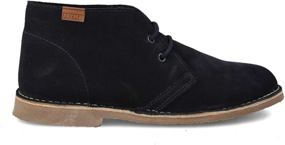 Safari Desert Boot aus WildLeder für Damen und Herren. Schuhe aus Spanien. Chukka Stiefeletten Schuhe Stiefel Sport und Kleid. Schnürverschluss. Gummisohle