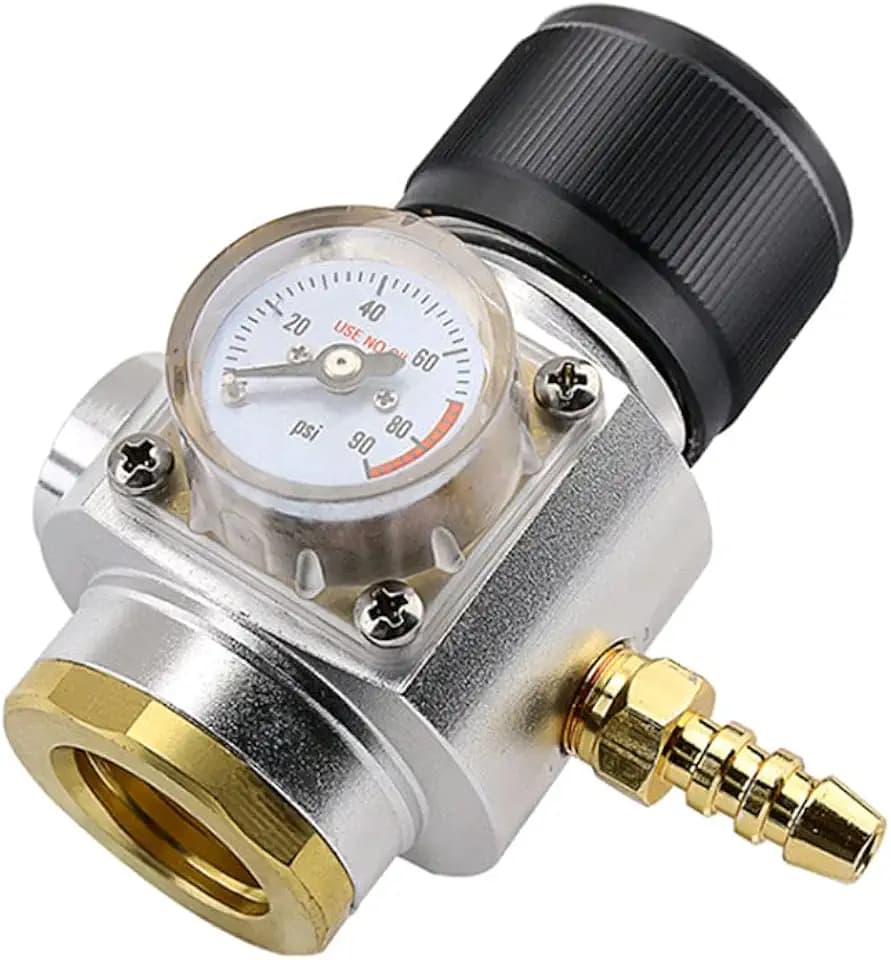 Namvo CO2 Keg Ladeger?t Edelstahl Mini Gasregler Soda Keg Co2 Regler für Soda Maker Mineralwasser Bier Soda Flasche