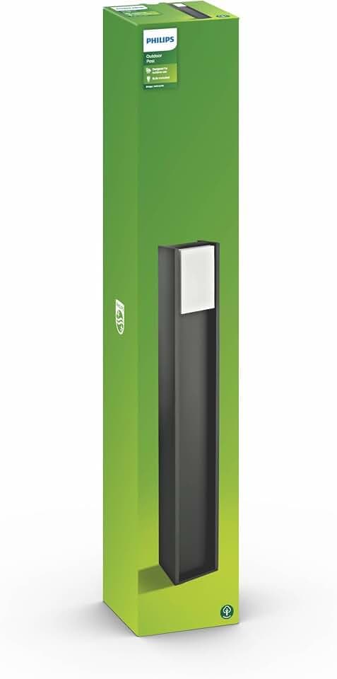 Philips myGarden Bridge Wandleuchte, 15W, Höhe 24.5 cm, anthrazit, Bewegungsmelder
