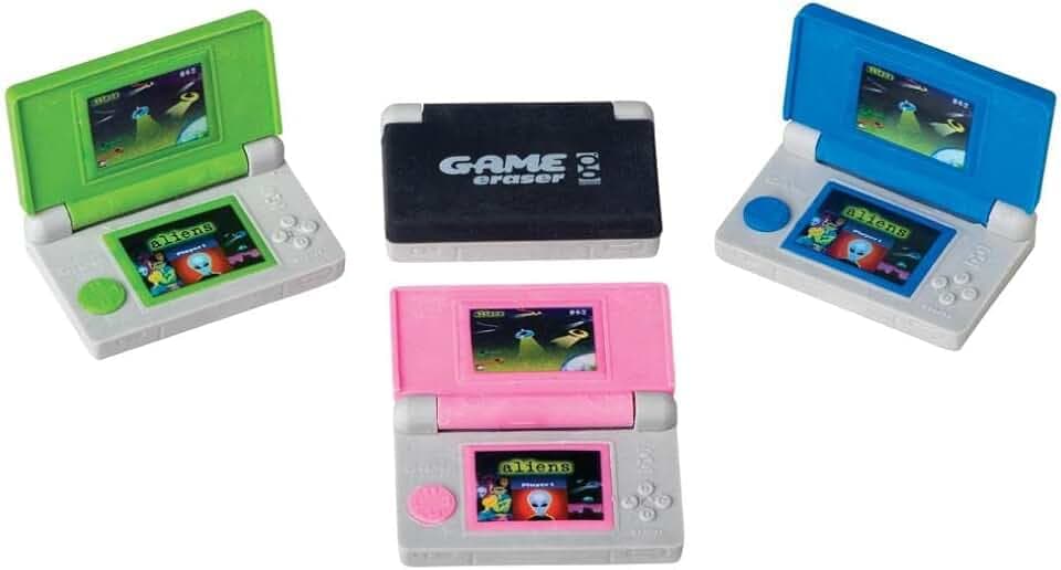 Raymond Geddes Game Erasers For Kids (Pack of 24)