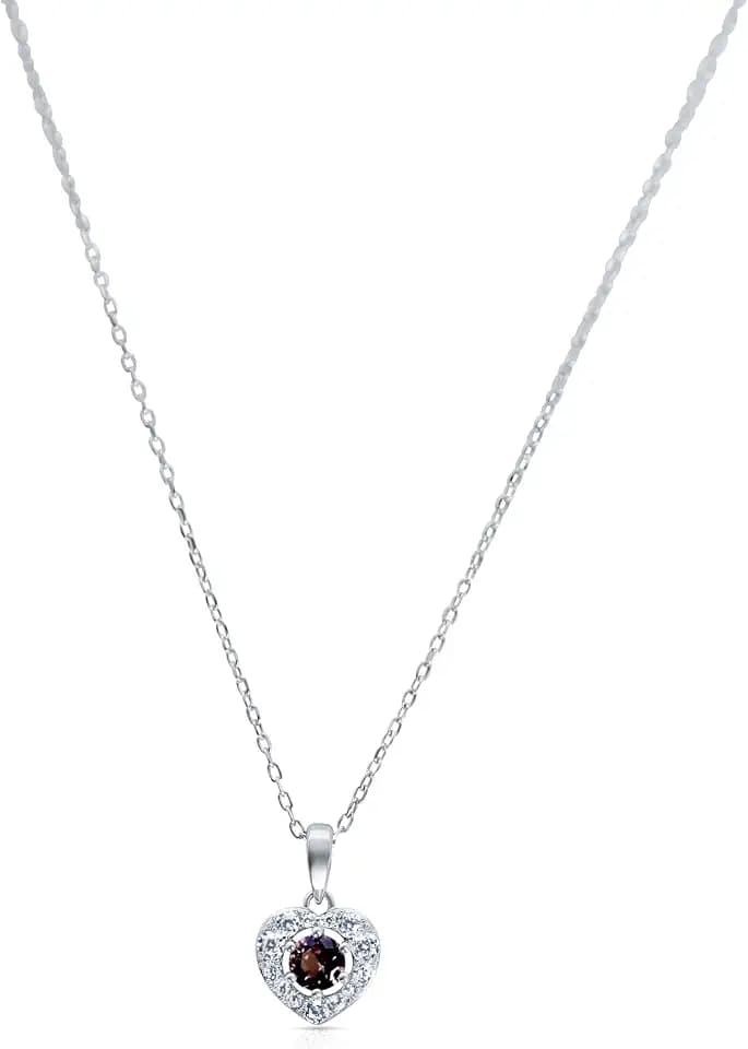 Ankra Damen-Collier aus 925 Sterling Silber mit Zirkonia rhodiniert Länge 45cm AKRJ-NL-0284