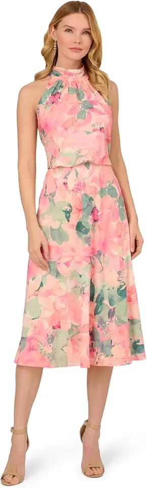 Adrianna Papell Printed Midi Dress