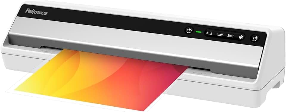Fellowes Saturn™ 125 Thermal Laminator Machine, 12.5", Fast 60 Sec Warm Up