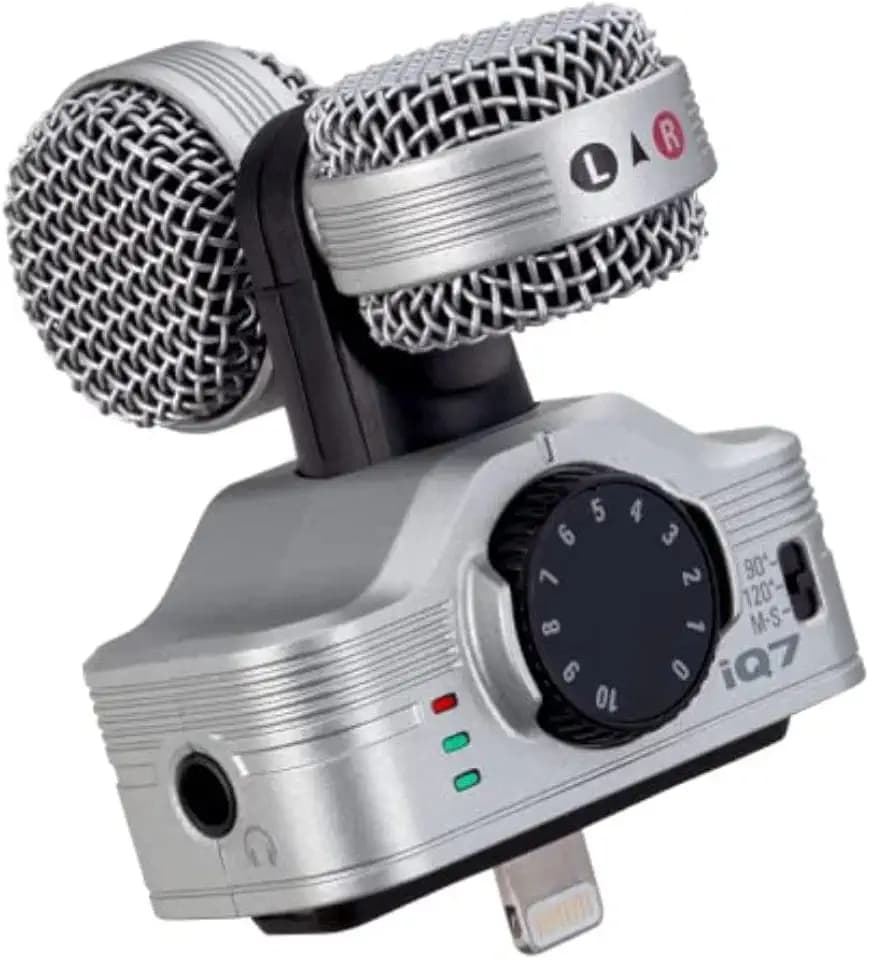 Zoom iQ7 Mitte-Seite Stereo Mikrofon für iPhone & iPad