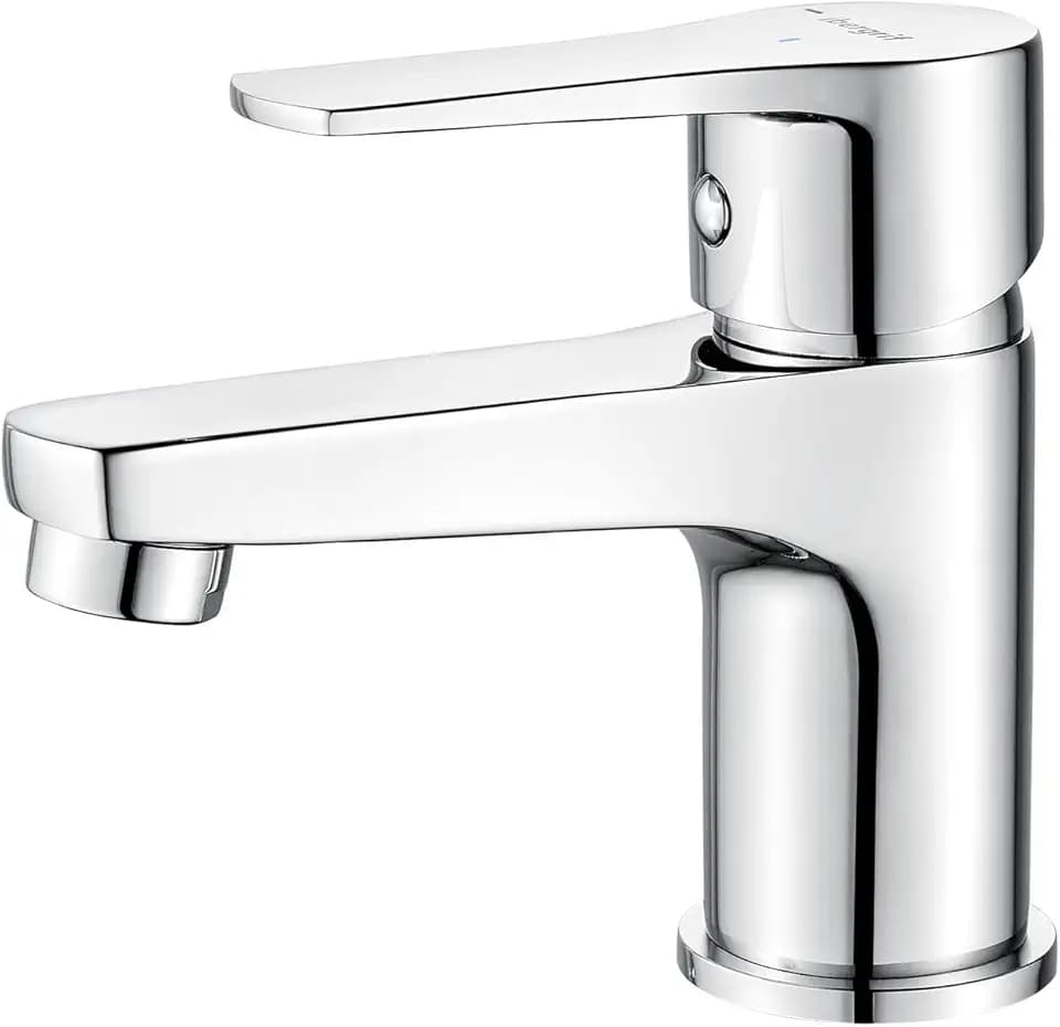 Ibergrif M11357 Wasserhahn Bad Chrom mit Kaltstart, 64 mm
