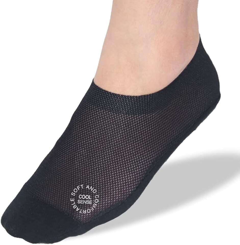 Ultra Thin Non-Slip Nylon No-Show Liner Socks for Women