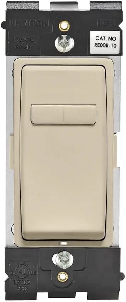 Leviton Renu Dimmer Switch Companion for Multi-Location Dimming, RE00R-NS, Najavo Sand
