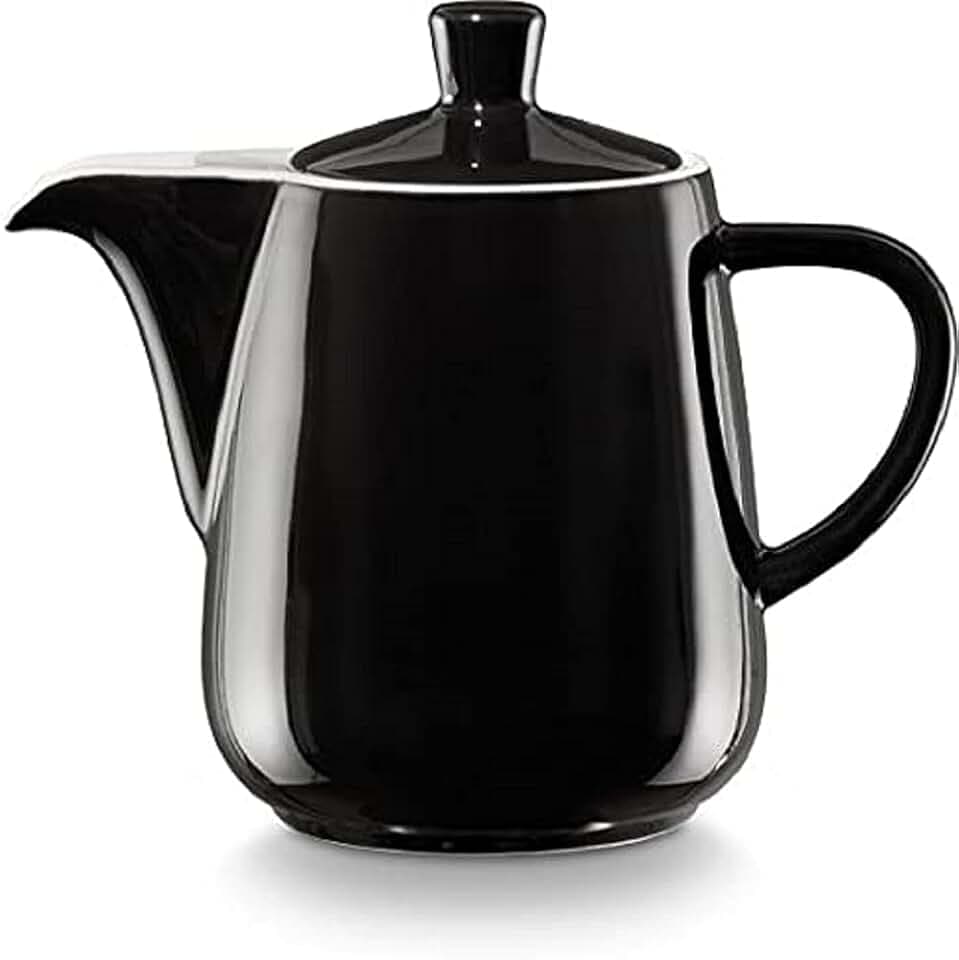 Melitta Pozellankanne, Schwarz, 0,6 L Kanne