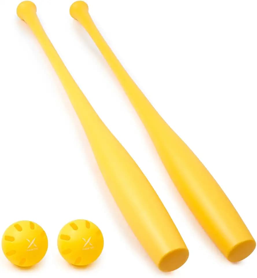 2 Torpedo Plastic Baseball Bat Set for Backyard Game - 32 in / 9 oz