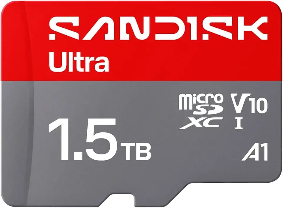 SANDISK 1.5TB Ultra microSD UHS-I Card - Up to 195MB/s Read Speed, Full HD Video, V10, U1, C10, A1 - SDSQUJQ-1T50-GZ6MA