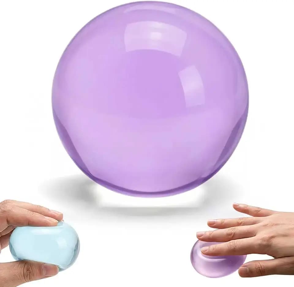 Coconut Oil Stress Ball, Clear Jelly Texture Fidget Toys for Anxiety Relief