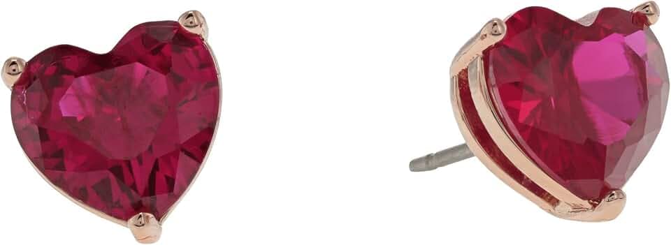 Kate Spade New York Glitter Heart Studs, Multi Glitter