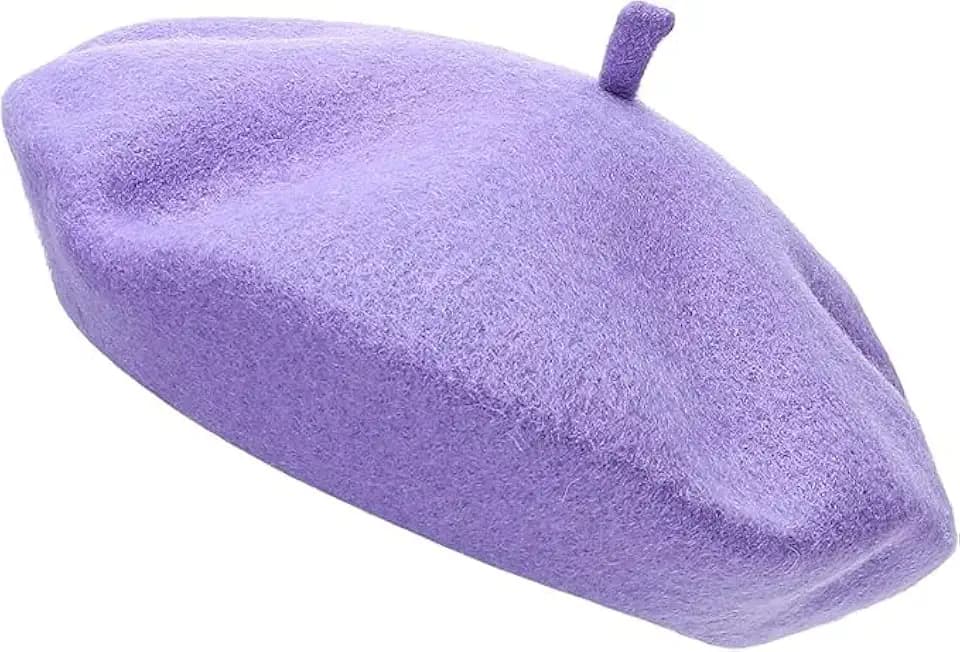 COSHAL® Adult Wool Beret Hat Men Women French Style Hat Plain Classic Color Beret's Hat's Unisex Soft Warm Outdoor Vintage Artist Beret Hats Women Accessories