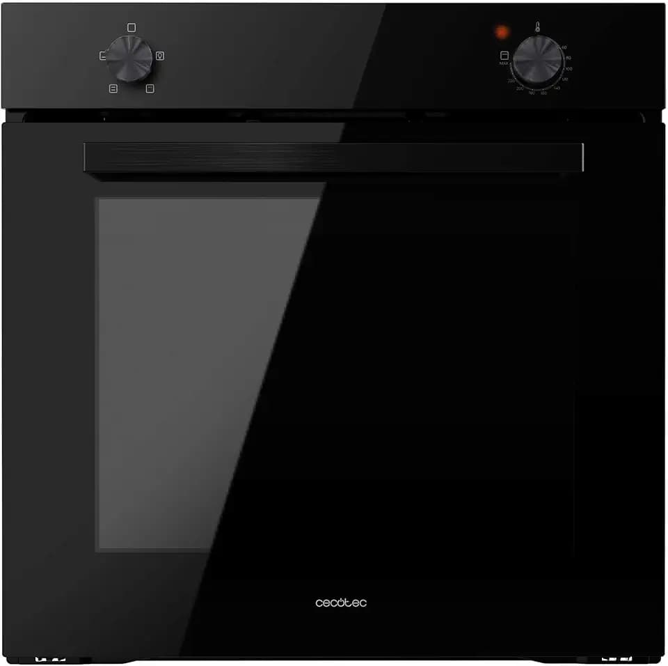 Cecotec Einbauofen Bolero Hexa C126000 Black A. 2800 W, 77 L Kapazität, 4 Funktionen, Steam Assist, Steam EasyClean, Cooling Fan, Triple Glass, Energieeffizienzklasse A, Innenbeleuchtung