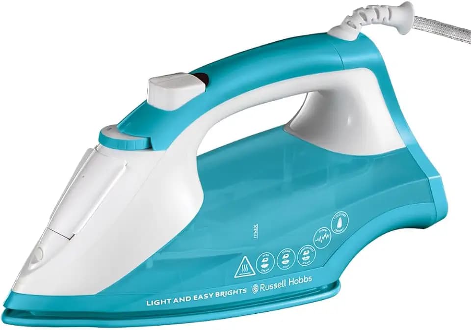Russell Hobbs Dampfbügeleisen, 2400 Watt, 115 g Extra-Dampfstoß, Aqua