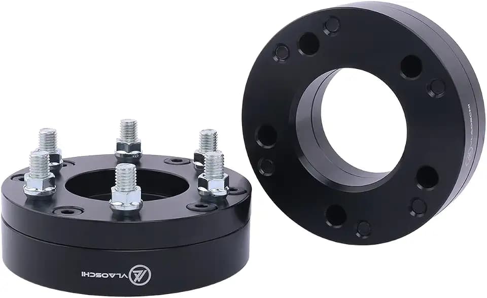 2x Black 5x135 to 6x135 Hubcentric Wheel Adapters 2 Inch with M14x2.0 Studs