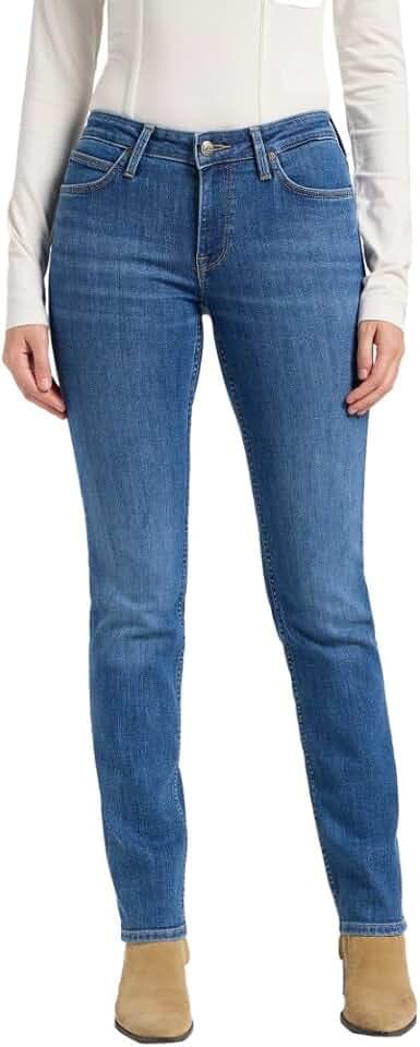 Lee - Jeans Damen - Slim Straight Fit - Elly - Mid Conversation