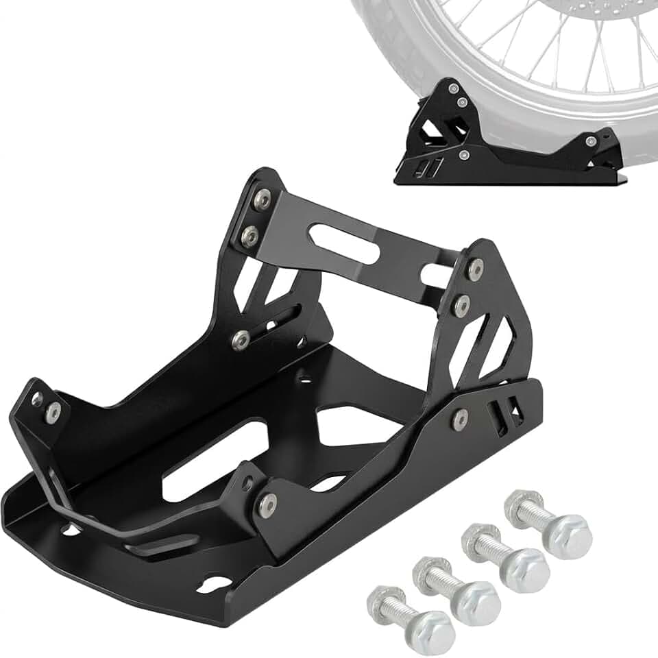 Foldable Motorcycle Wheel Chock 1800 lbs Capacity for Transportation