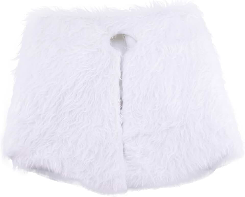 75cm White Plush Christmas Tree Skirt Base Floor Mat Cover Rug XMAS Party Home Decor Ornament