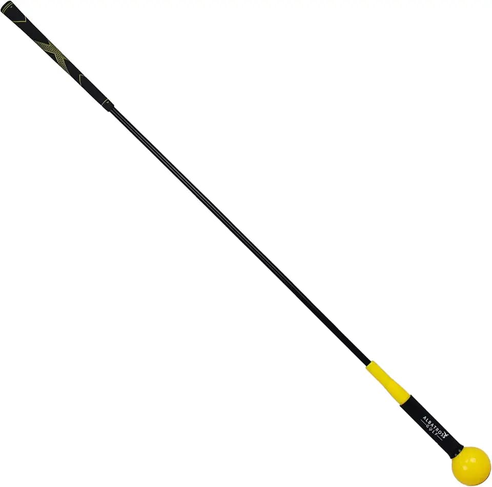 BalanceFrom Golf Swing Training Aid Golf Swing Trainer Golf Practice Warm-Up Stick for Strength Flexibility and Tempo Training