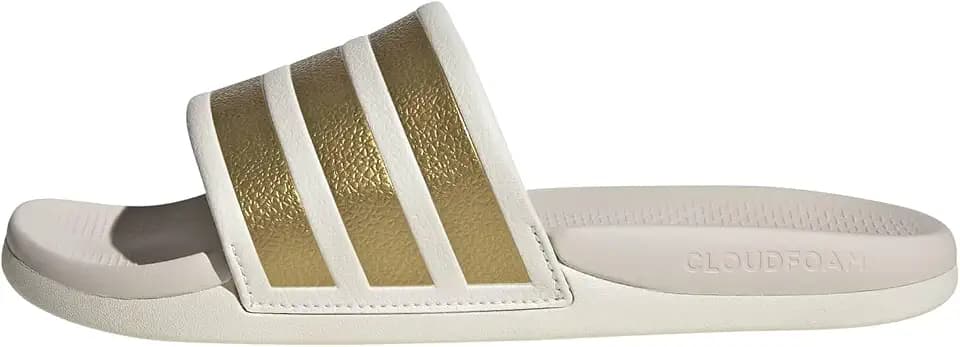 adidas Womens Adilette Comfort 2.0 Slides Casual Sandals Casual - White