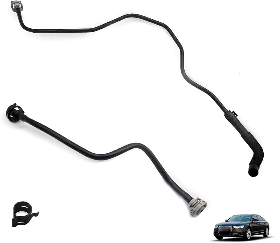 4G0121081AL 4G0121081AE Radiator Cooling Overflow Hose Coolant Reservoir Hose Replacement for Audi A6 S6 2.0L 2011-2014 081AE081AL