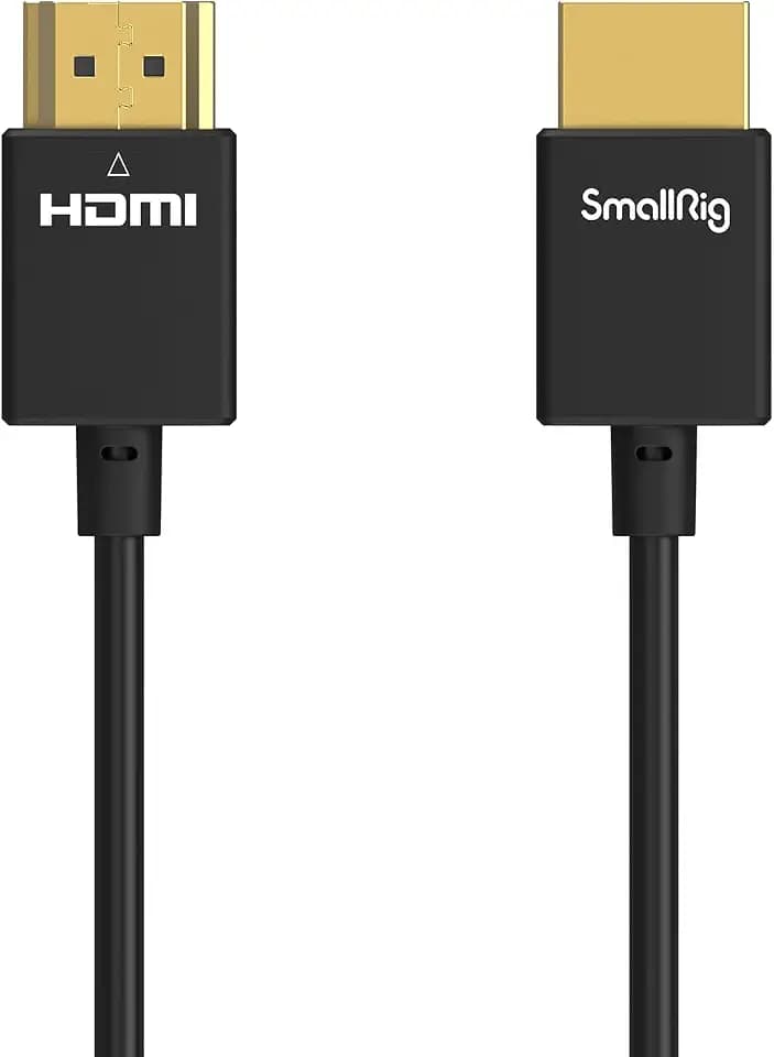 SMALLRIG Ultra Thin HDMI Cable A to A 35cm/1.15Ft 4K@60Hz - 2956B