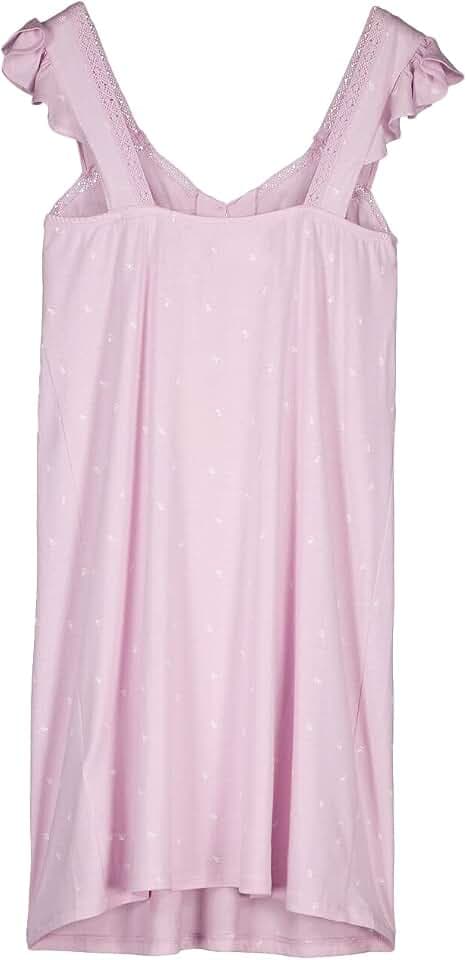 Women'secret Damen Nachthemd Maternity Baumwolle Lila Nachthemd