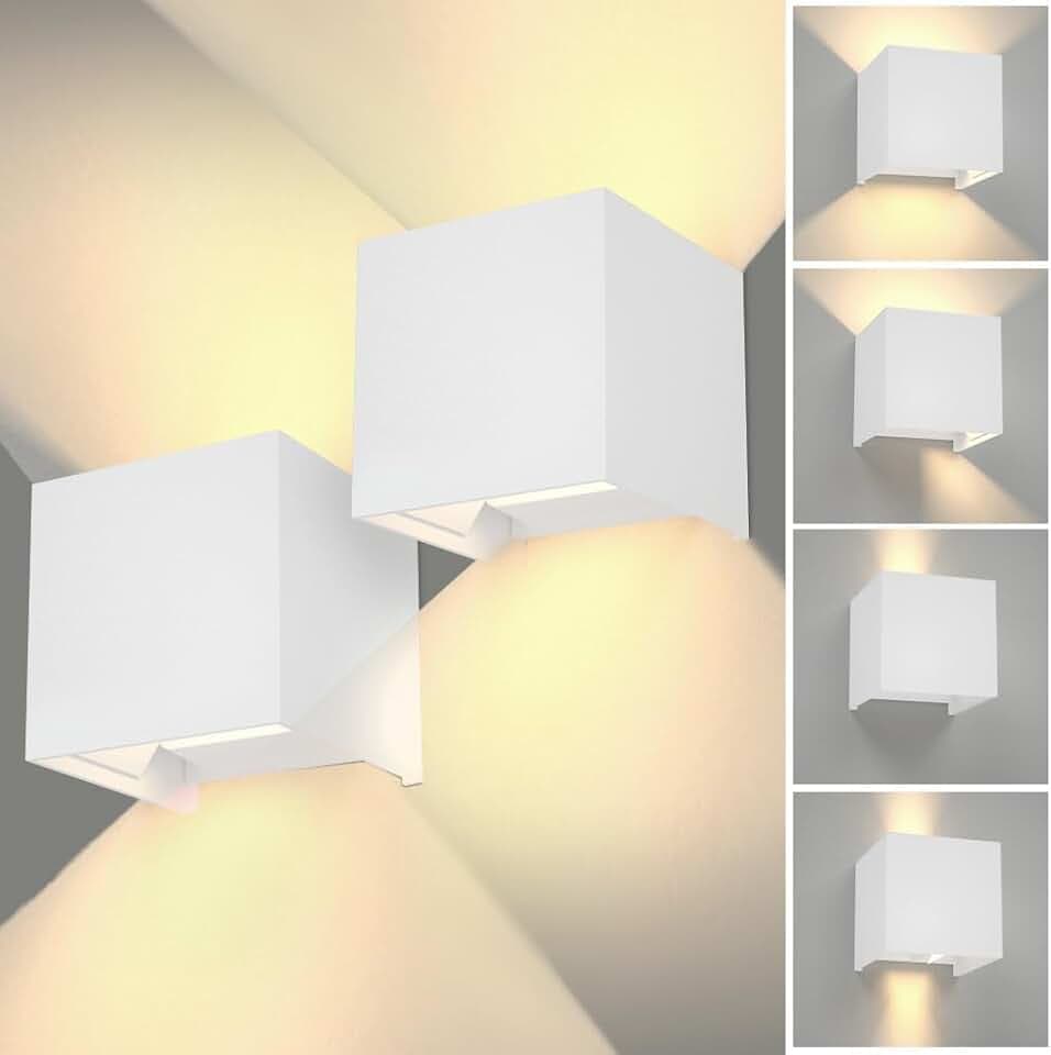 LED Außenwandleuchte IP65 12W Up Down Garten Wandlampe Licht