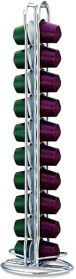 Fackelmann Kapselhalter für 20 Nespresso-Kaffeekapseln, 2 Säulen