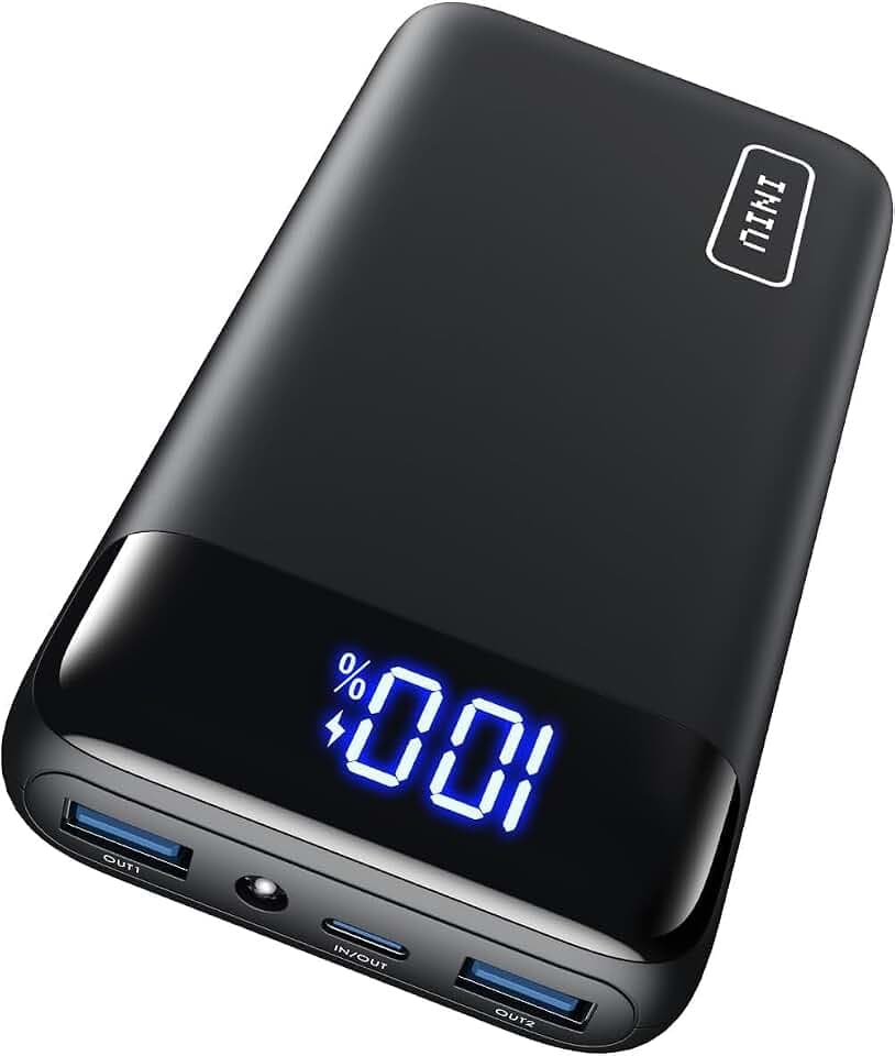 INIU Power Bank, 20000mAh 22.5W Schnellladefunktion Power Bank iPhone, Externe Handyakkus, Flugtauglich, Reise-Essential, Klein Aber Stark für iPhone 17 16 Pro, Samsung S25, iPad etc