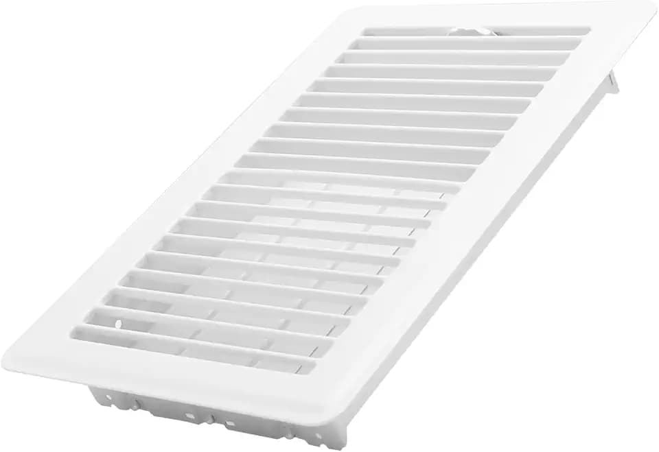 Howeall 6x10 Inch Floor Register - Heavy Duty Steel Walkable Floor Vents - Easy Adjust Air Supply Lever - Vent Covers for Home (White)